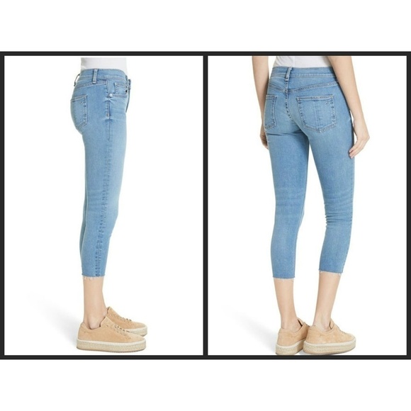 💕RAG & BONE💕 Ultra Crop Skinny Jeans Raw Hem 32 NWT - Picture 4 of 6